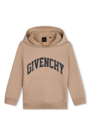 felpa in cotone marrone GIVENCHY KIDS | H30328263